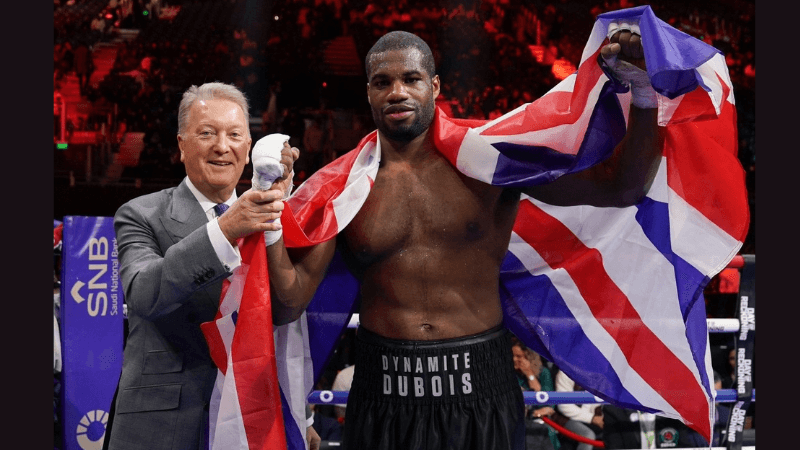 frank warren and world heavyweight champion daniel dubois