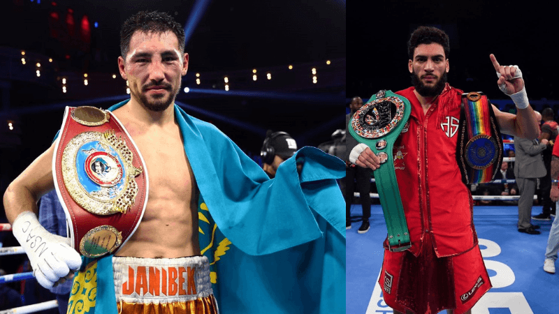 janibek alimkhanuly vs hamzah sheeraz wbo world title