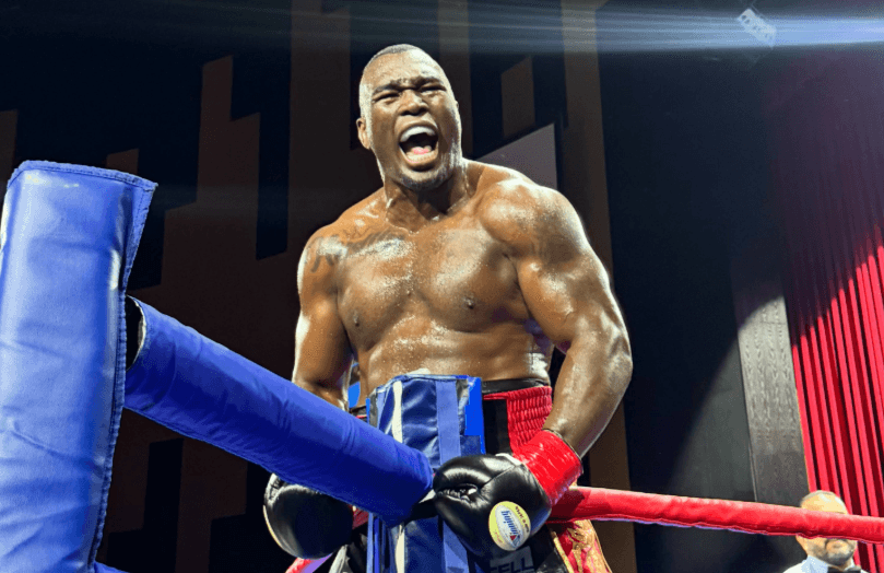 Gustavo Trujillo celebrates win over Donald Haynesworth