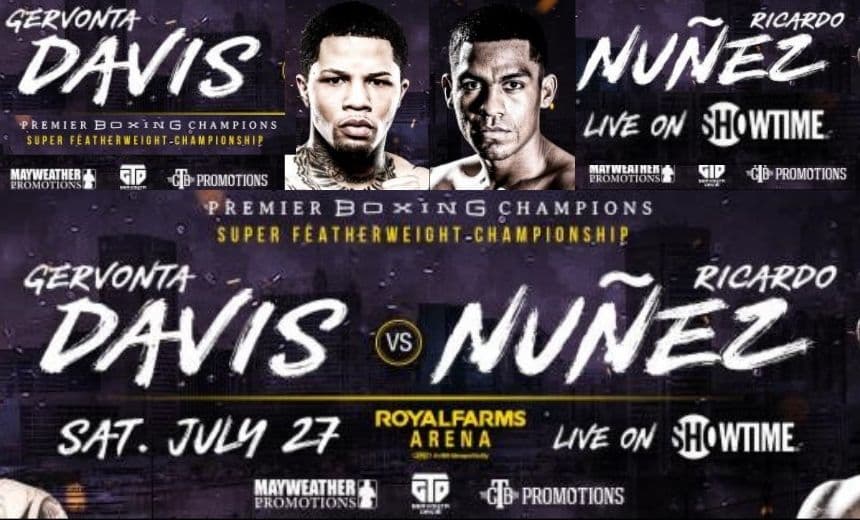 Gervonta Davis vs Ricardo Nunez Fight Poster
