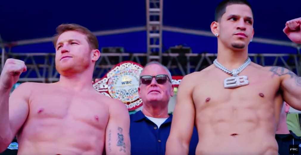 Canelo vs Edgar Berlanga Weighin