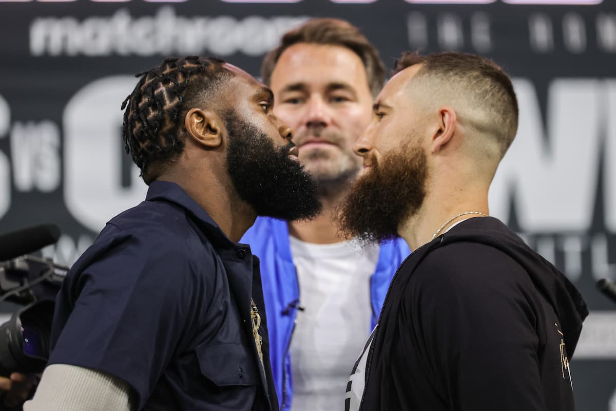 Jaron Ennis vs Cody Crowley Presser Faceoff