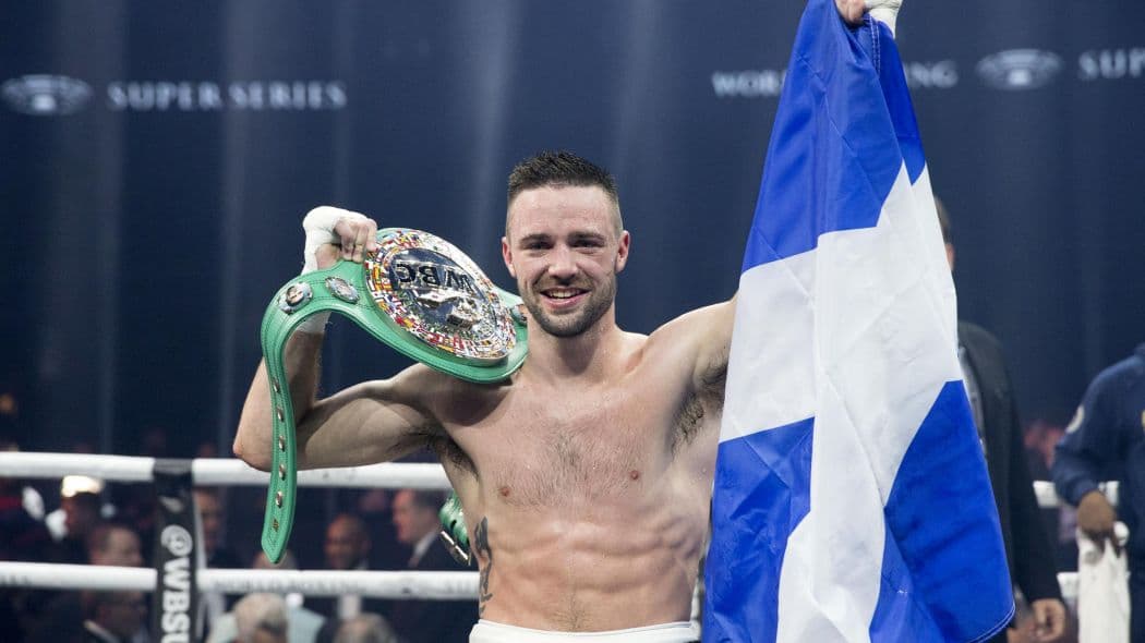 Josh Taylor WBC and Scot Flag