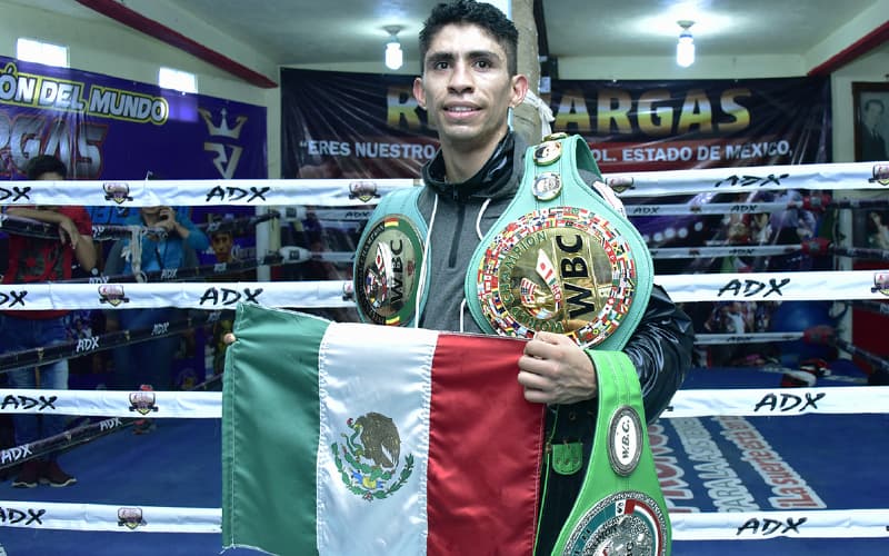 Rey Vargas Mexican Flag in Gym