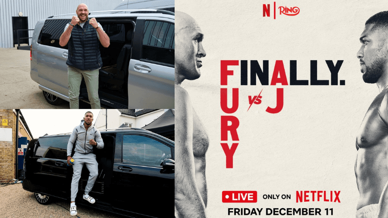 Joshua and Fury arrive in London