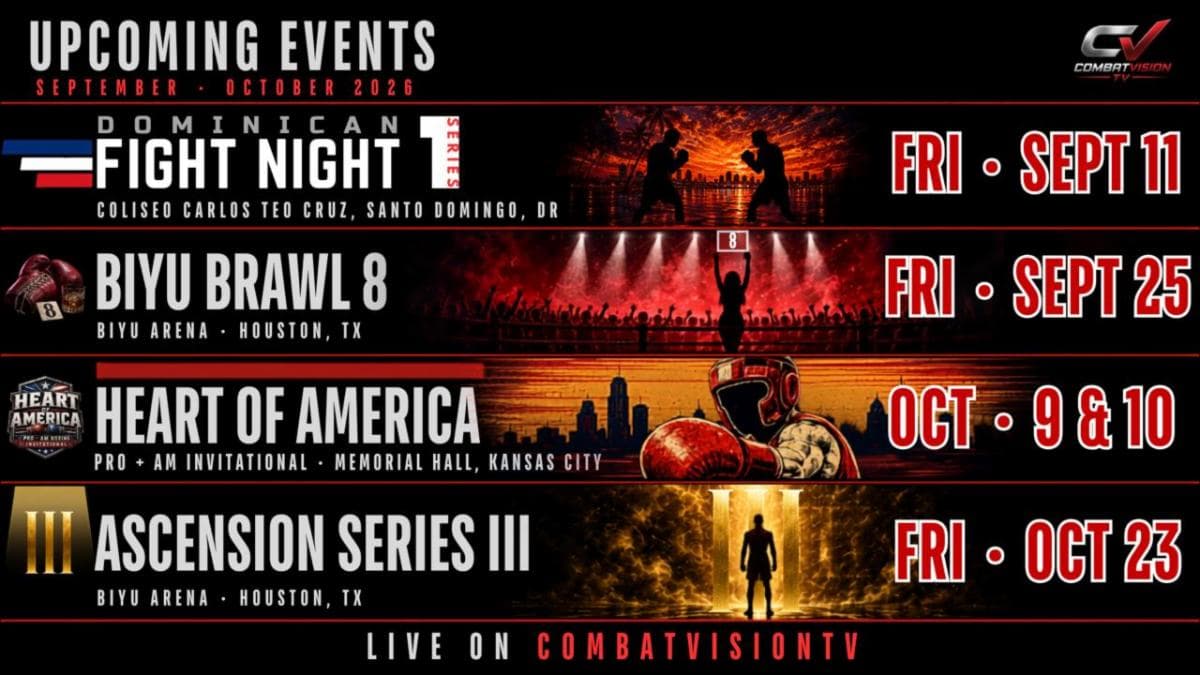 CombatVisionTV fight scheduled for September-October