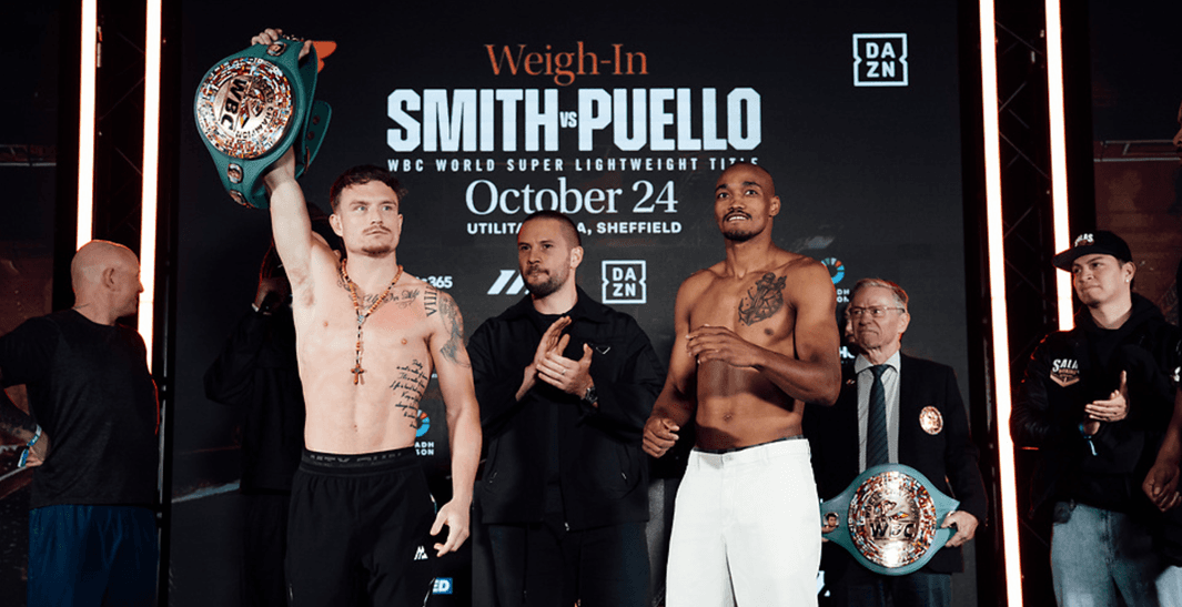 Dalton Smith vs Alberto Puello official weigh-in
