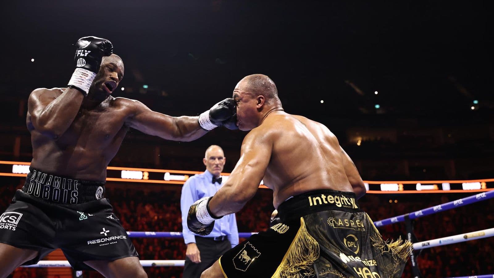 Daniel Dubois lands on Fabio Wardley