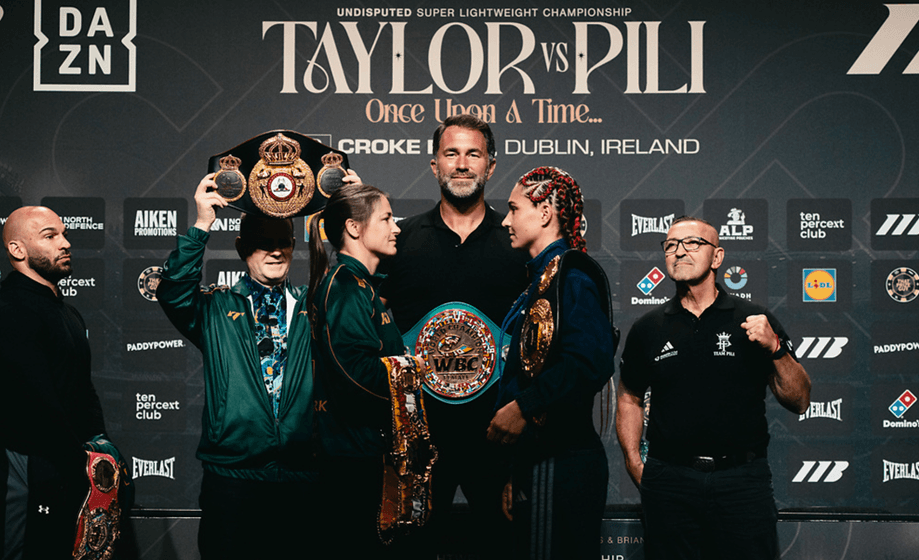 Taylor and Pili come face to face at presser