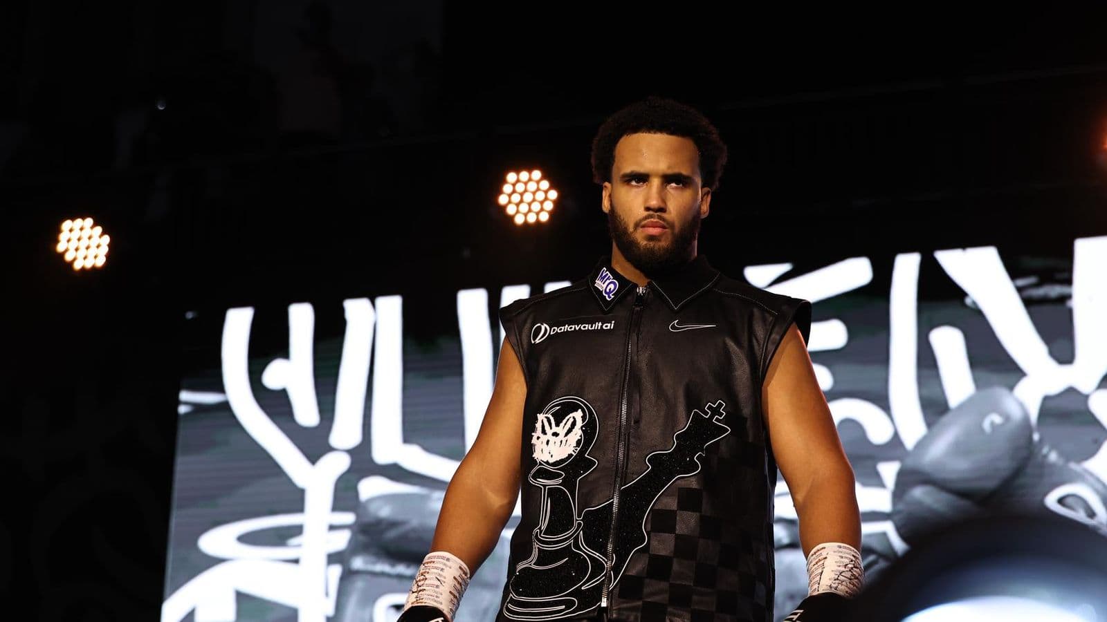 Moses Itauma on his ringwalk