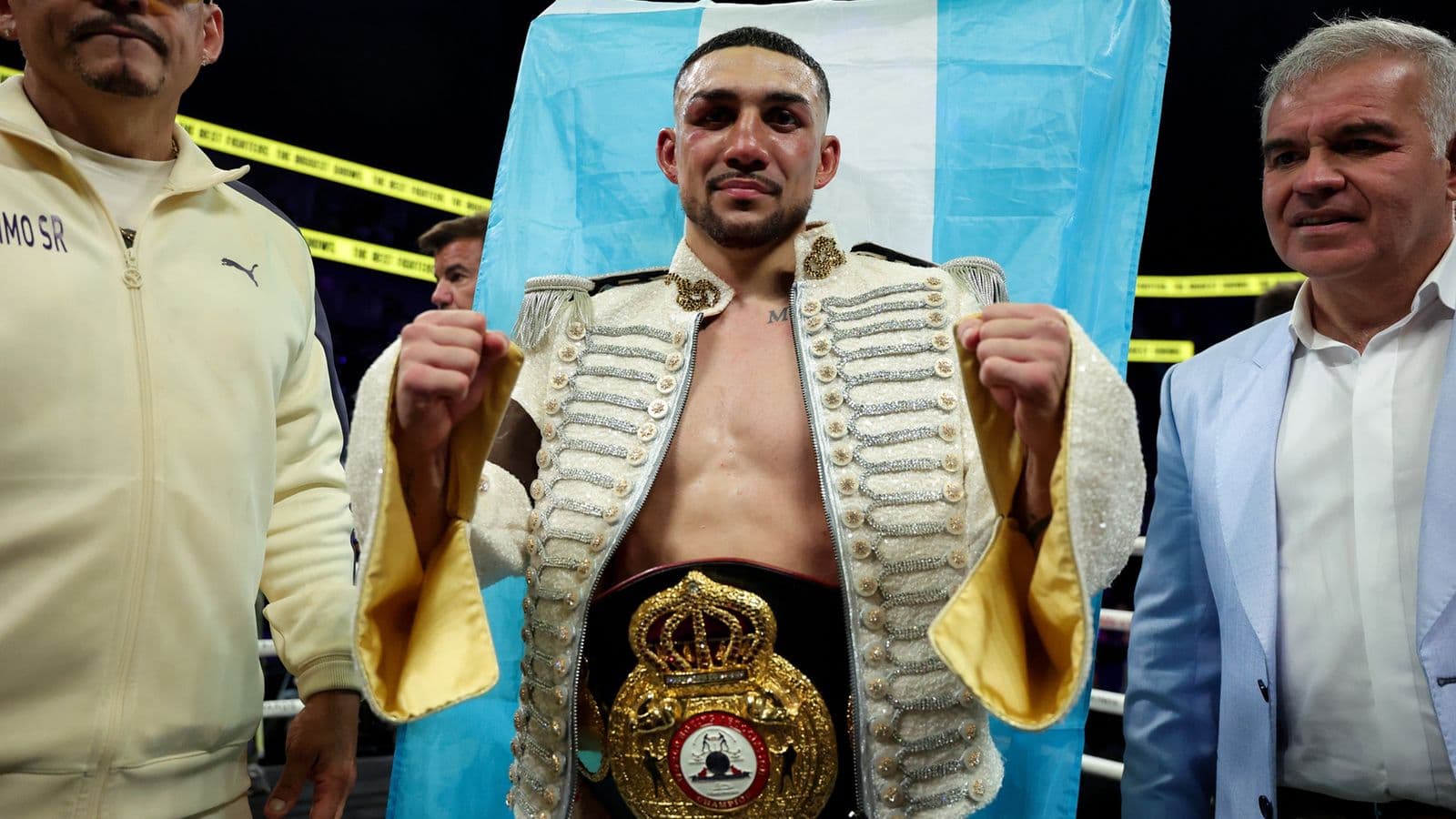 teofimo lopez tree weight world champion win over rolly romero