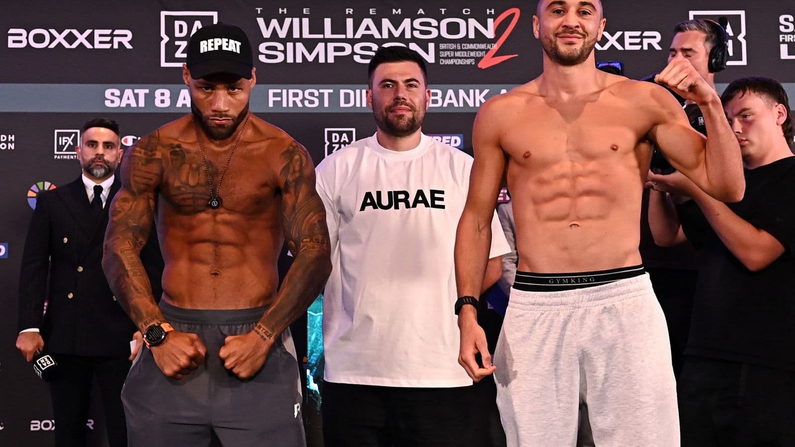 troy williamson vs callum simpson weights