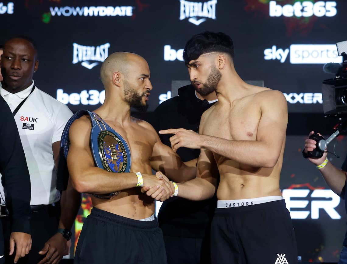 Adam Azim vs Franck Petitjean Weighin