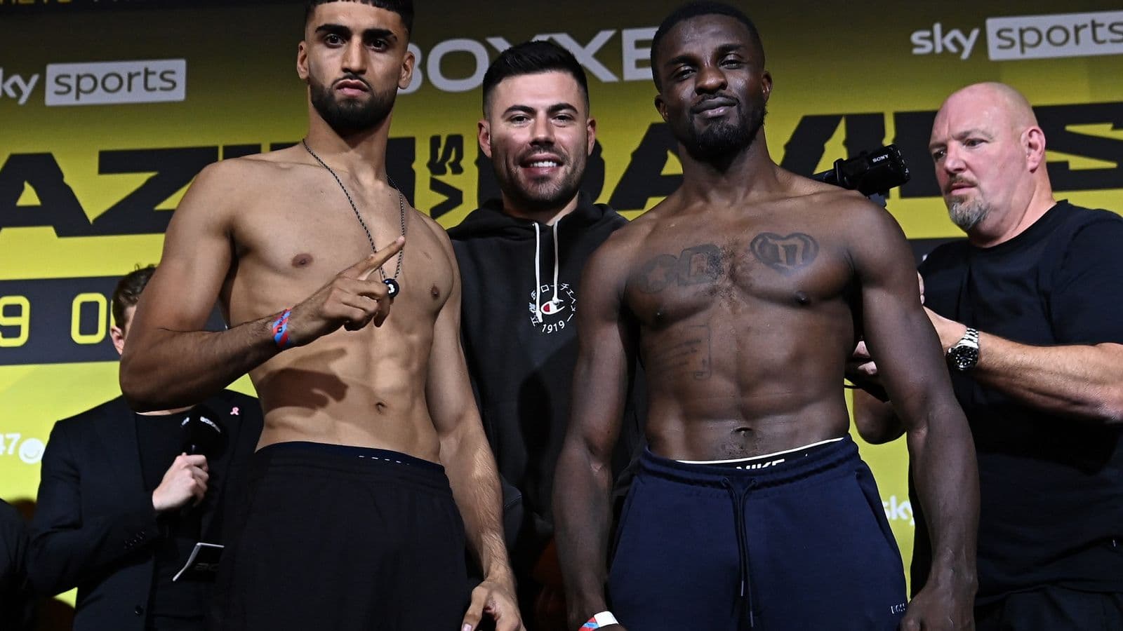 Adam Azim vs Ohara Davies Weighin