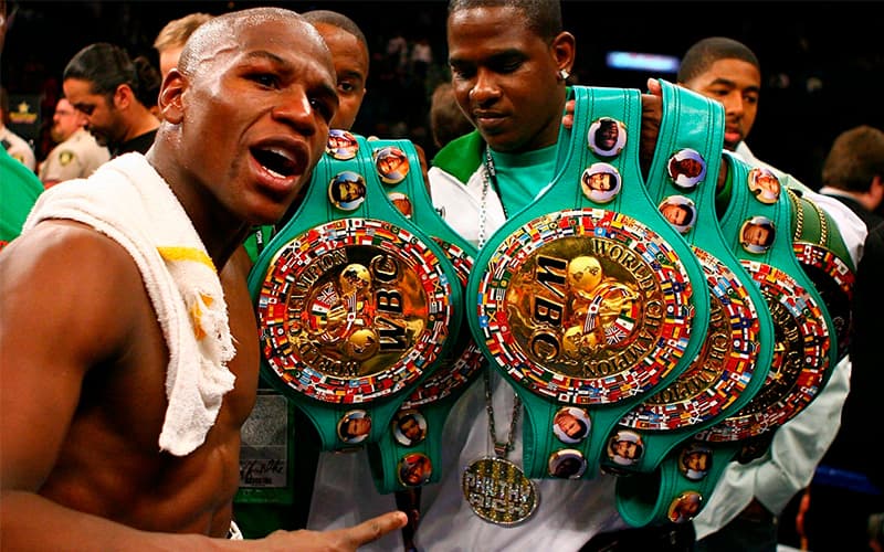 Floyd Mayweather Jr WBC Titles