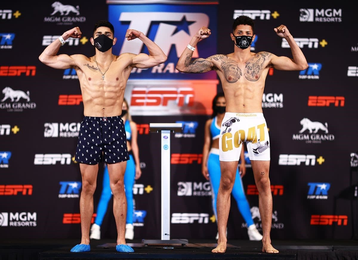 Alex Saucedo vs Sonny Fredrickson Weigh in