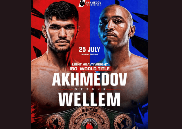 Ali Akhmedov vs Asemahle Wellem announced for the IBO World light-heavyweight title