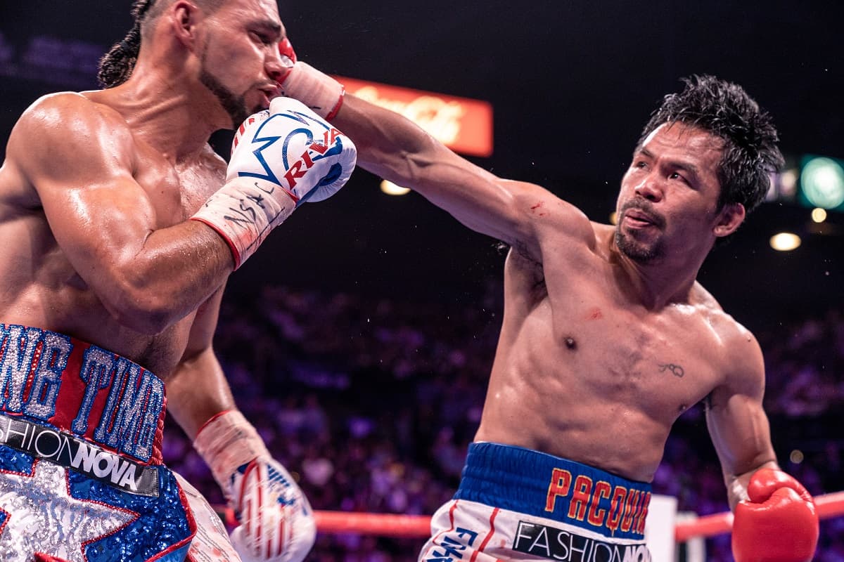 Manny Pacquiao vs Keith Thurman Right Hook
