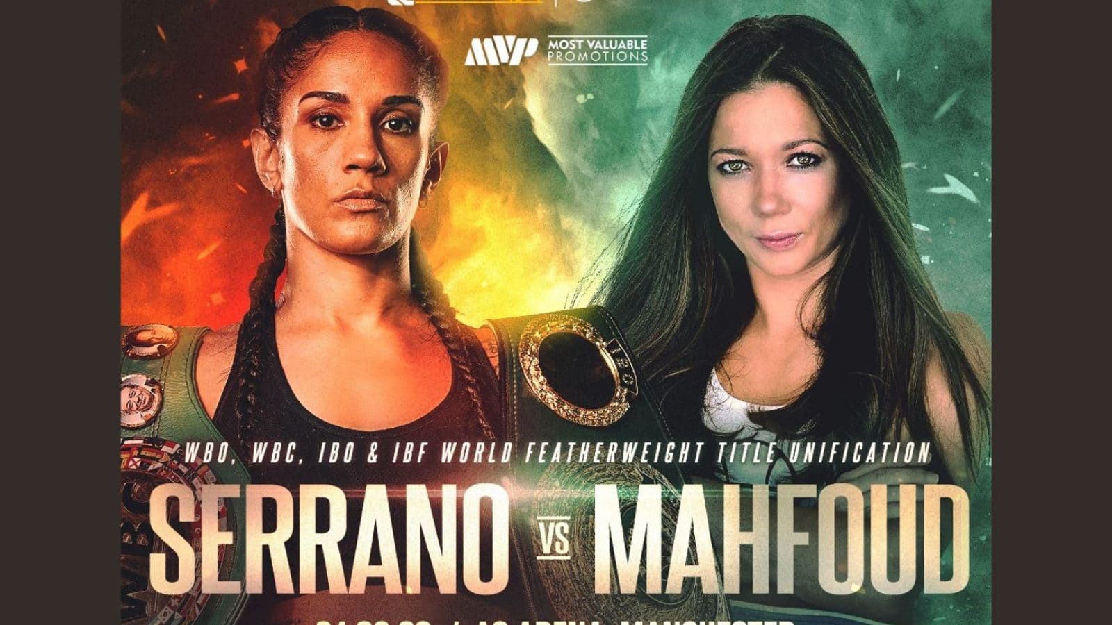 Amanda Serrano vs Sarah Mahfoud Landscape