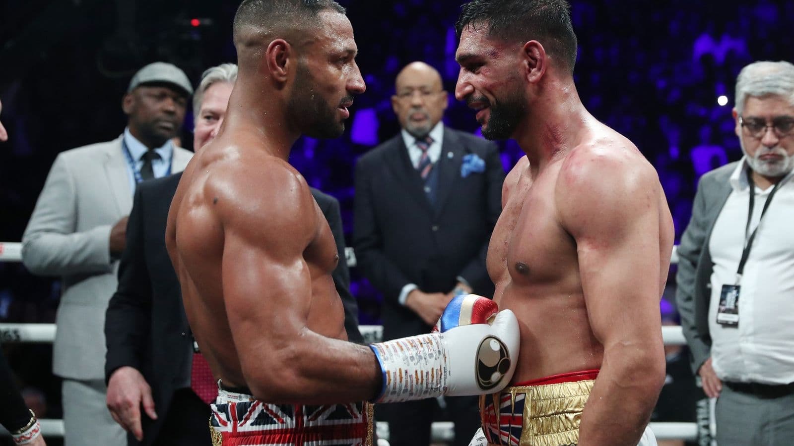 Amir Khan vs Kell Brook Handshake