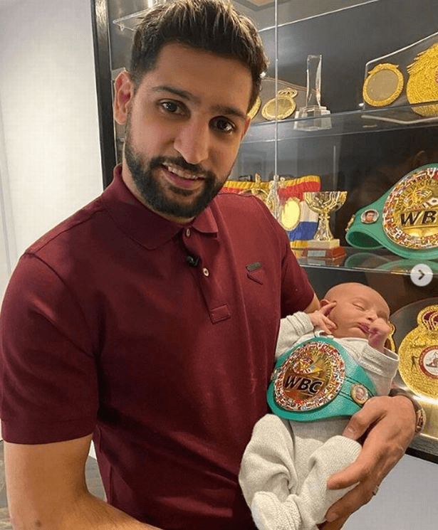Amir Khan With Baby