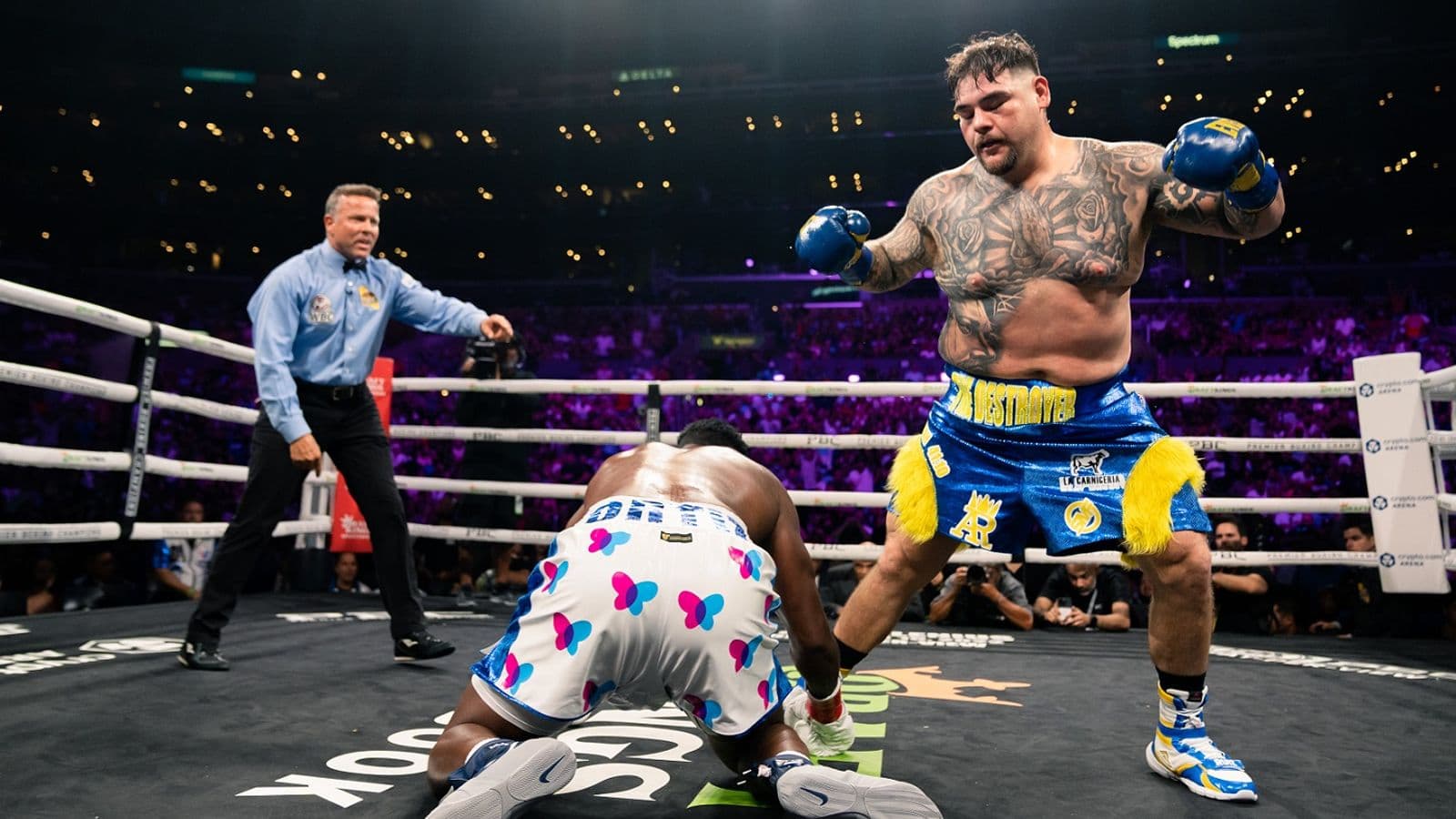 Andy Ruiz Jr vs Luis Ortiz Knockdown