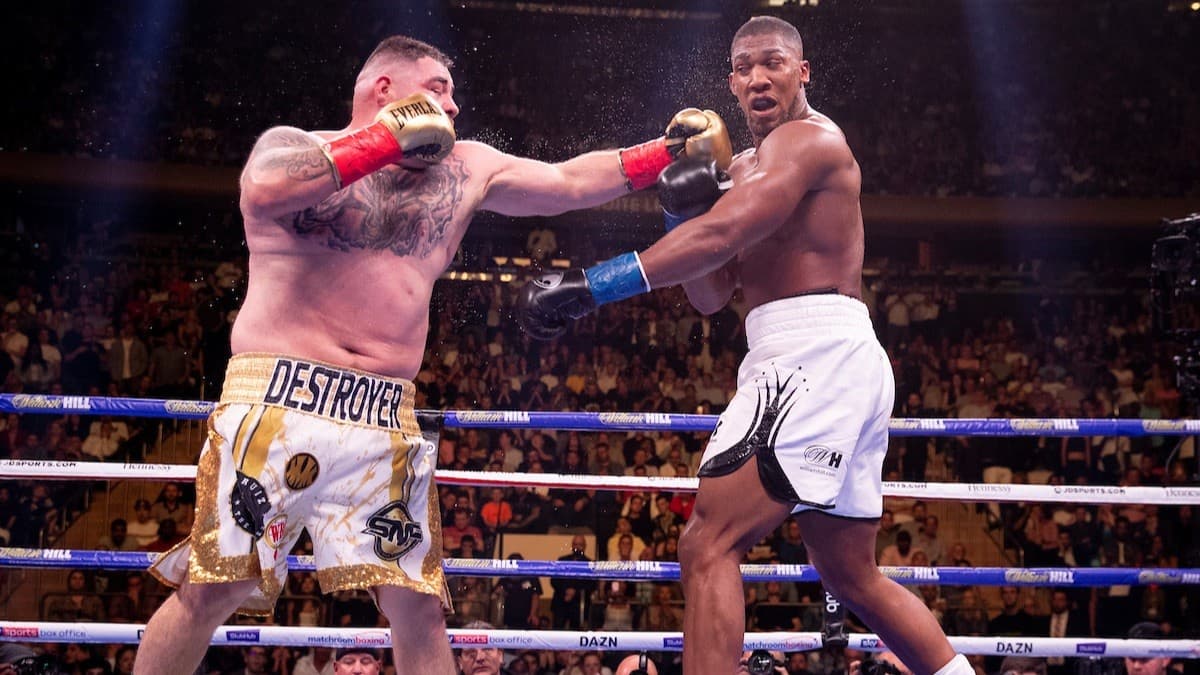 Andy Ruiz vs Joshua Left Hook
