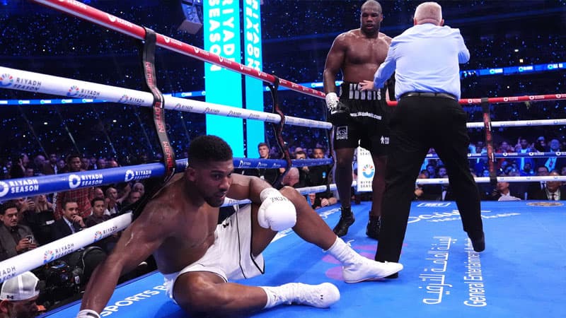 Daniel Dubois vs Anthony Joshua Knockdown