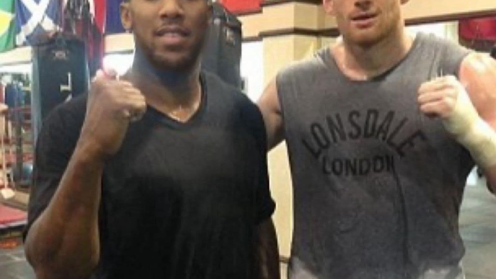 Anthony Joshua and David Price