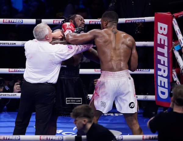 Anthony Joshua vs Jermain Franklin Push