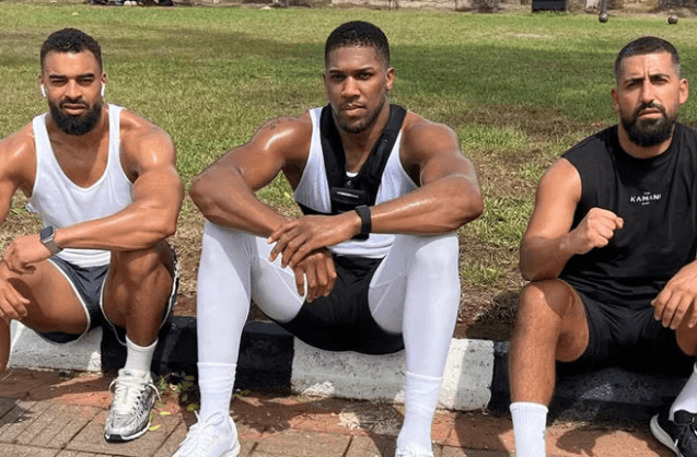Anthony Joshua With Sina and Latz