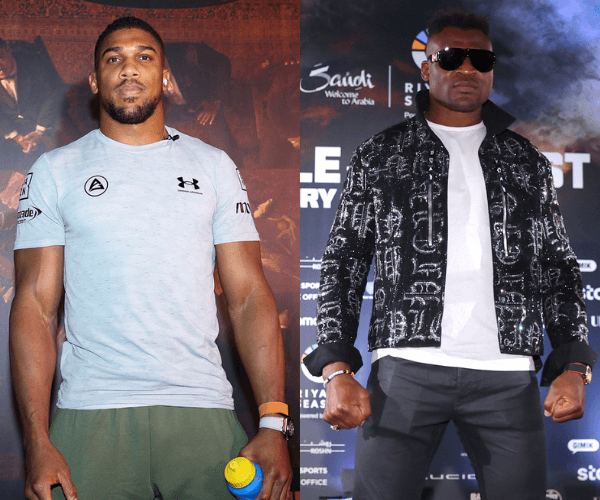 Anthony Joshua and Francis Ngannou