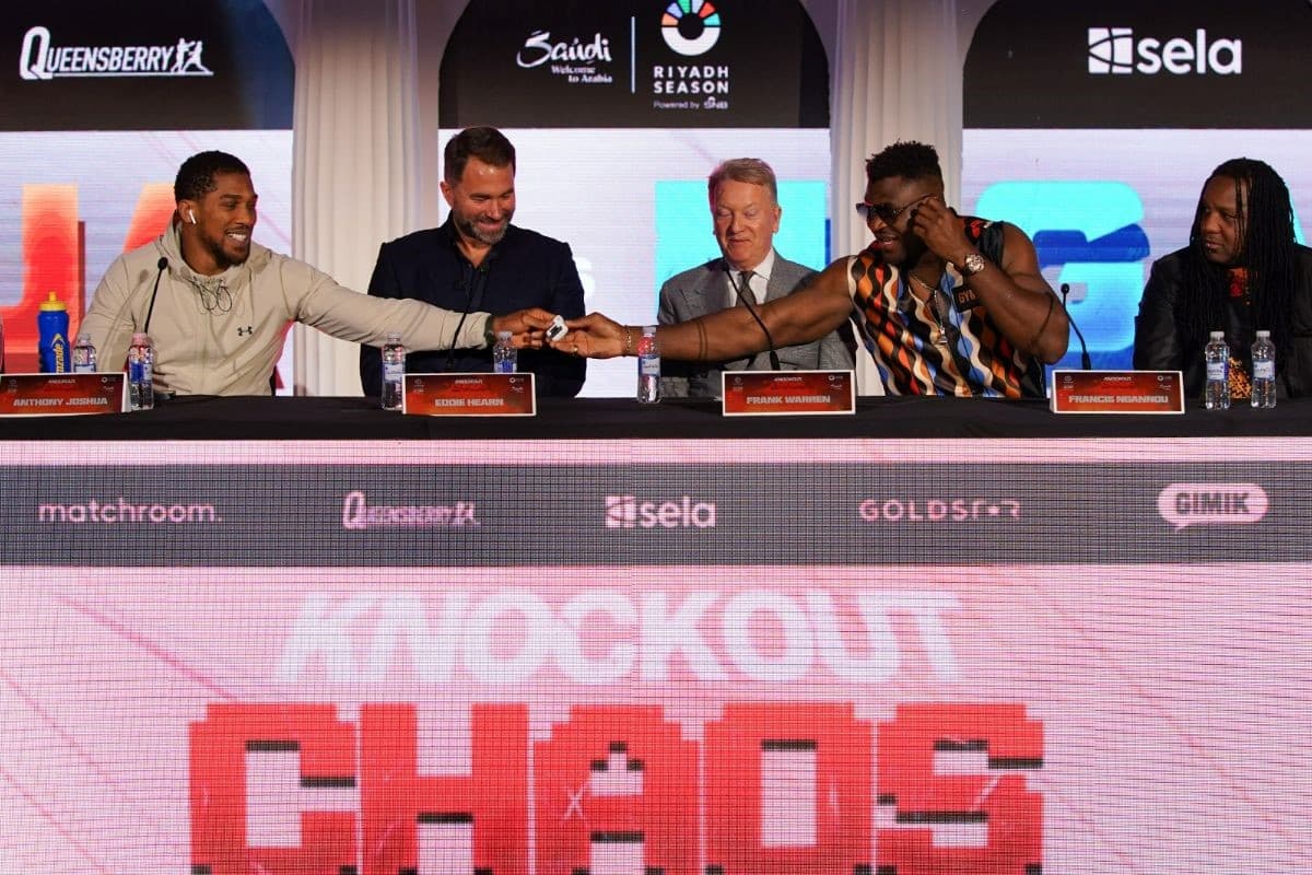 Anthony Joshua vs Francis Ngannou Saudi Presser