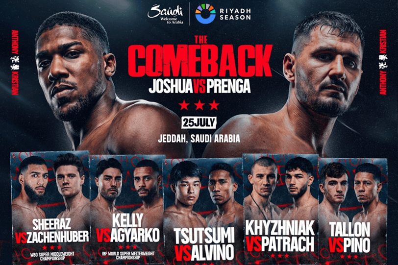 Anthony Joshua vs Kristian Prenga full undercard announced, featuring two world title fights