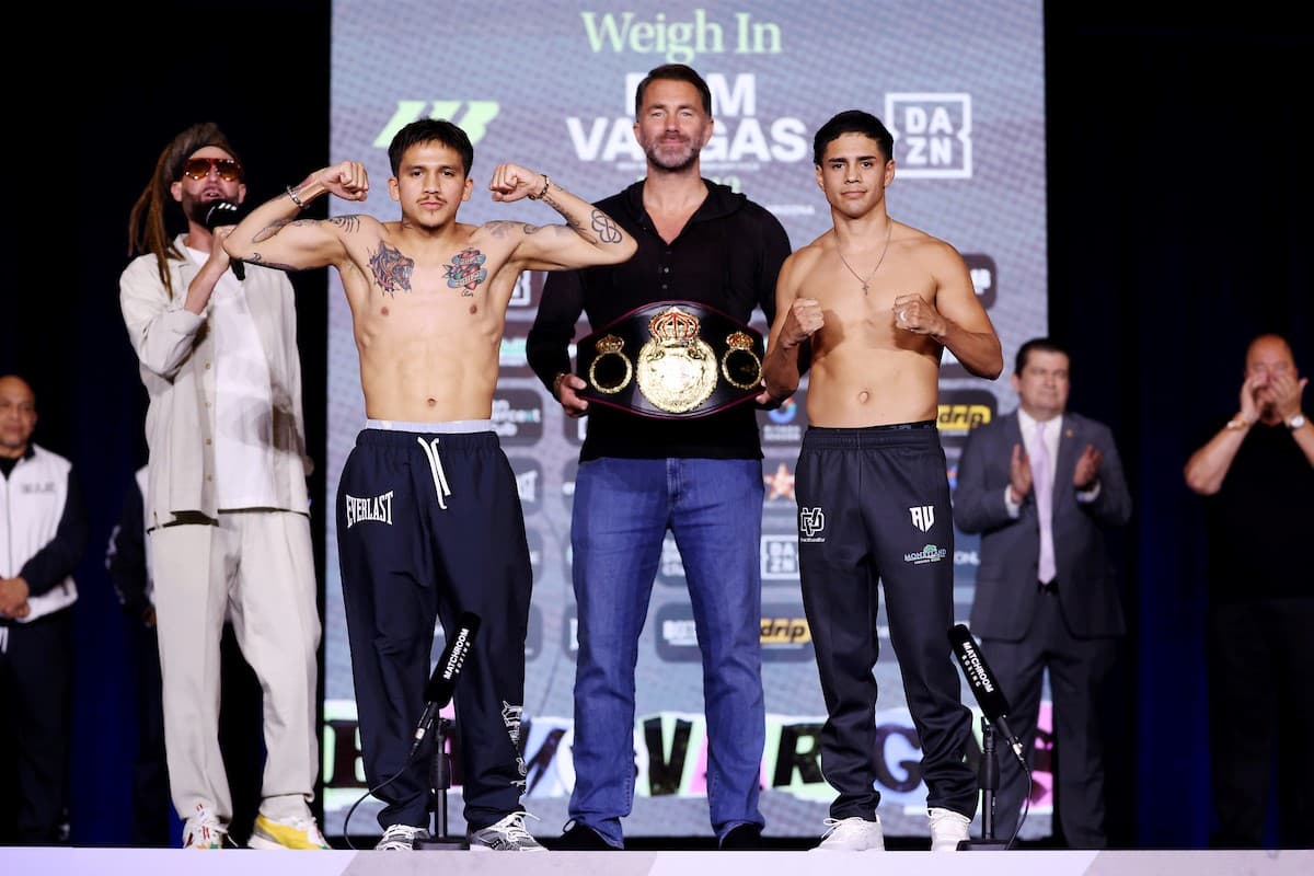 Antonio Vargas vs Jesse "Bam" Rodriguez weights, running order, ringwalk times