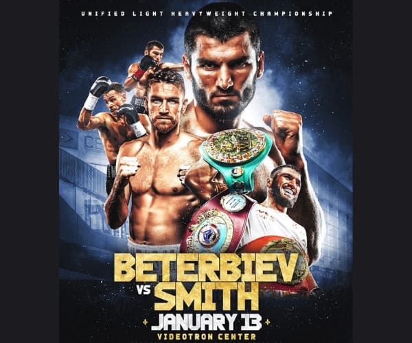Artur Beterbiev vs Callum Smith January 13 Poster Landscape