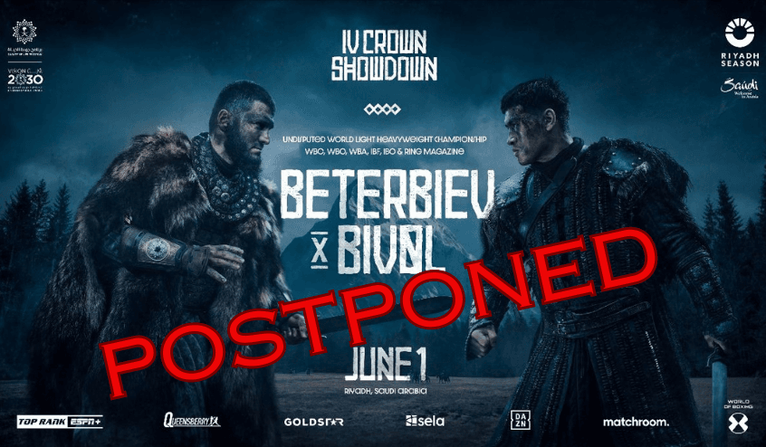 Artur Beterbiev vs Dmitry Bivol Postponed