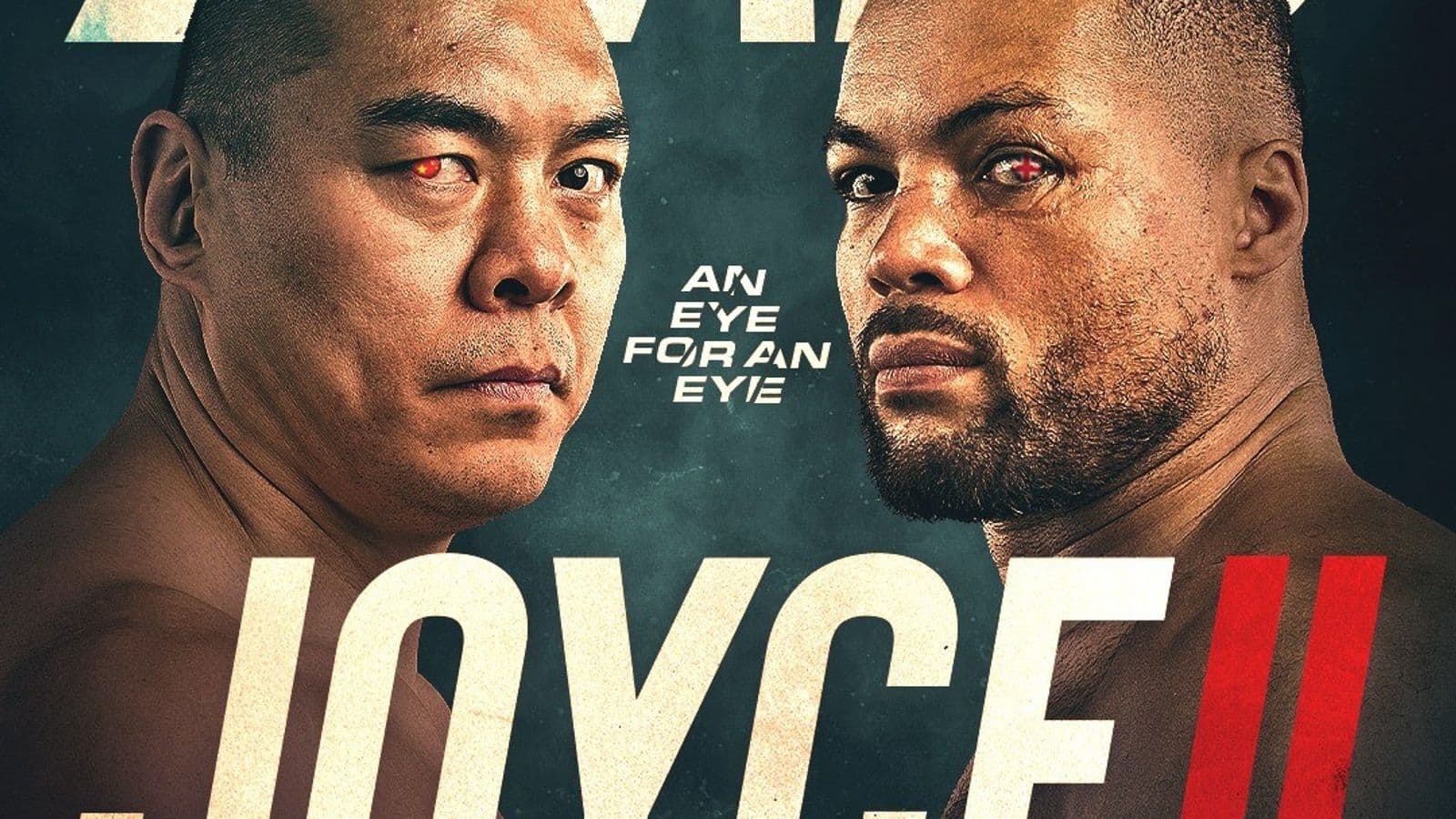 Joe Joyce vs Zhilei Zhang 2 Poster
