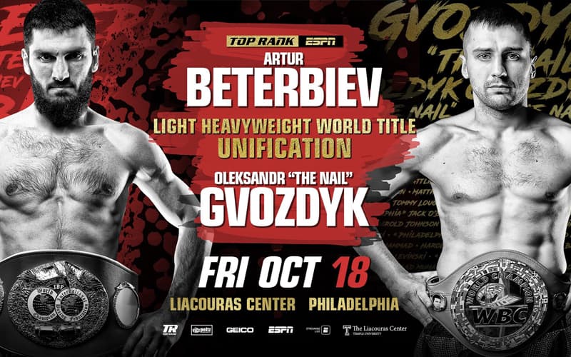 Oleksandr Gvozdyk vs Artur Beterbiev