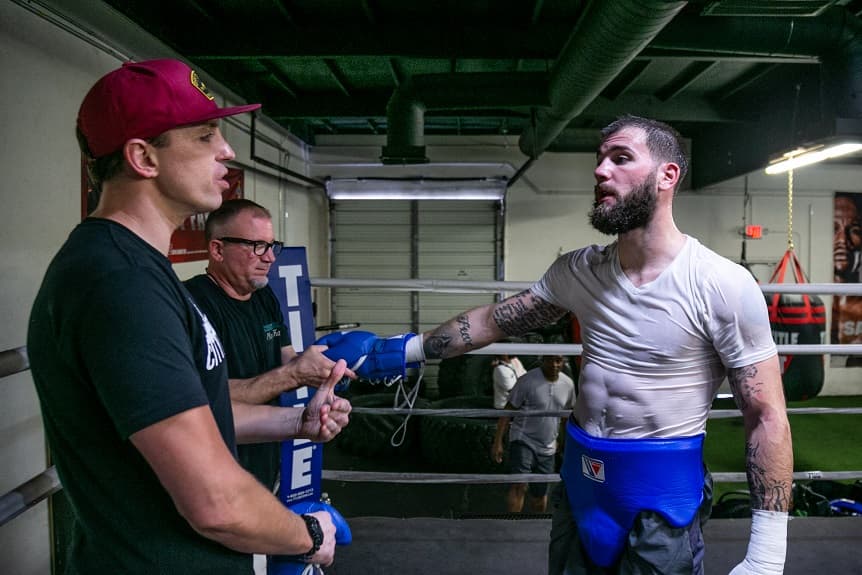 Caleb Plant Sparring