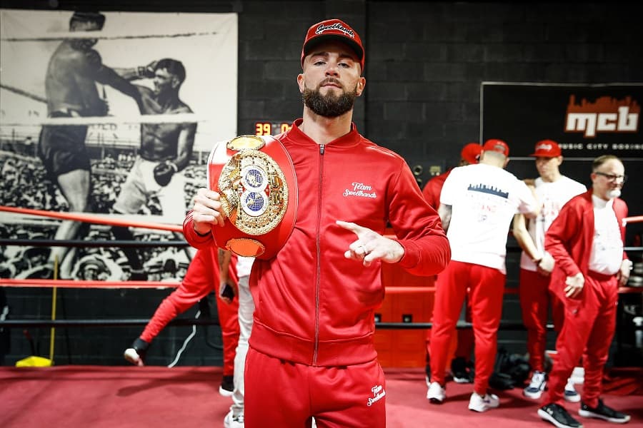Caleb Plant IBF Title in Gym