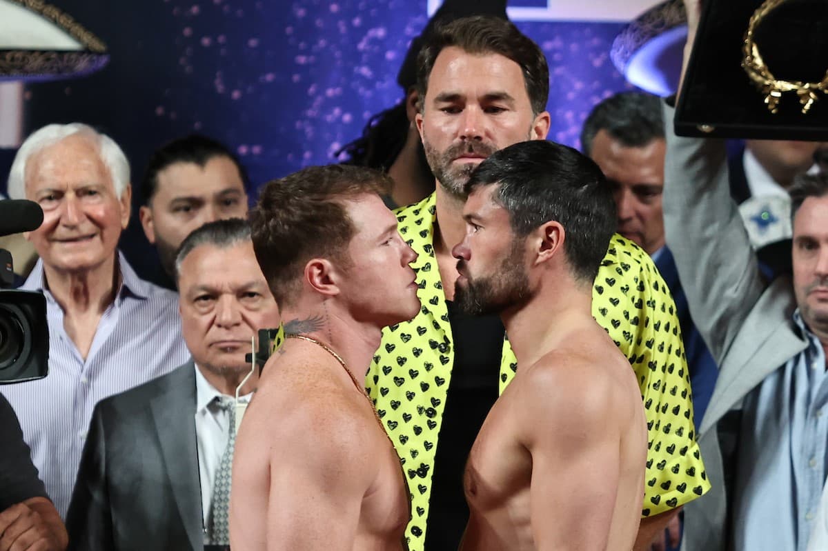 Canelo vs John Ryder Weighin