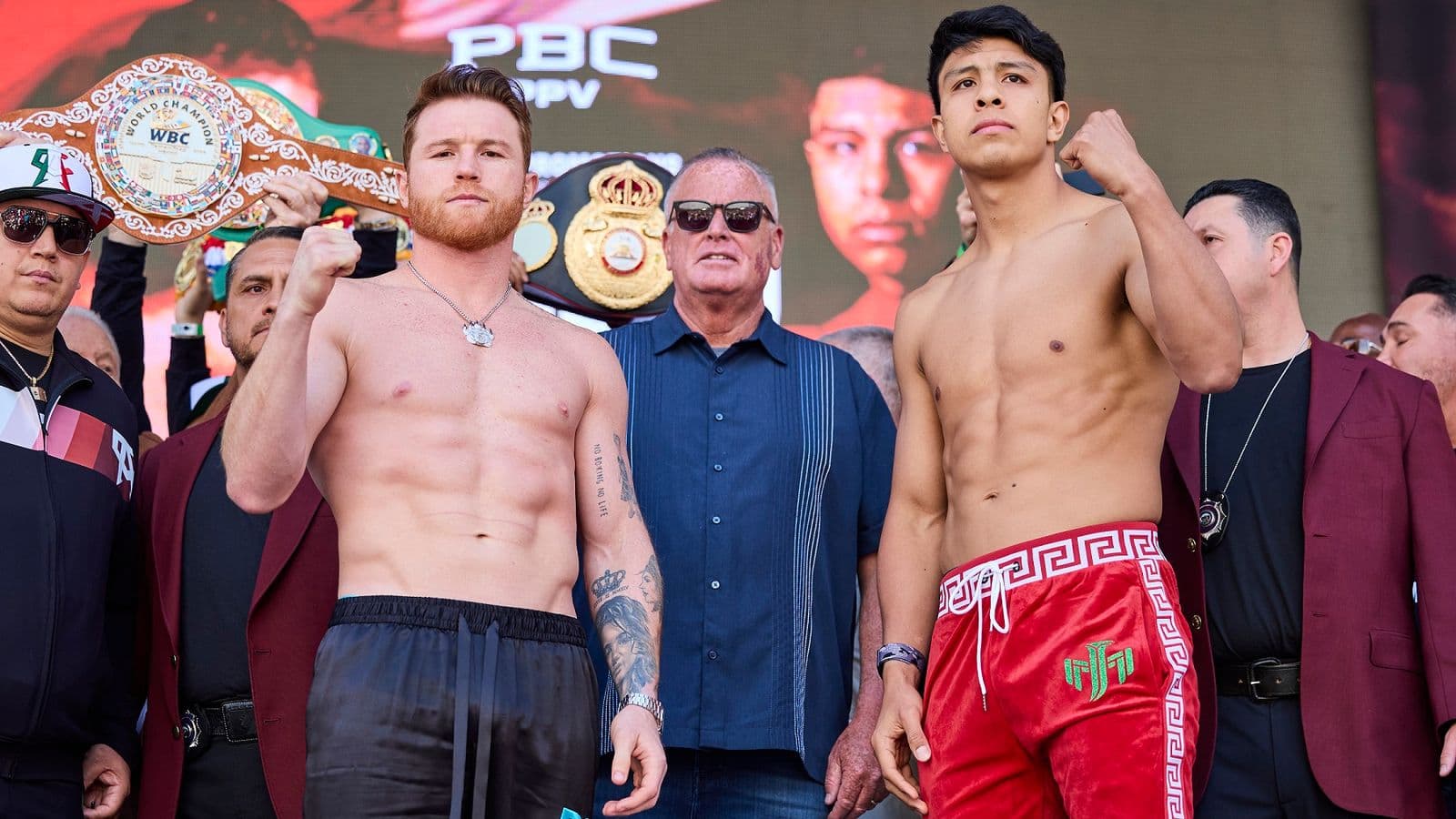 Canelo vs Jaime Munguia Weigh in