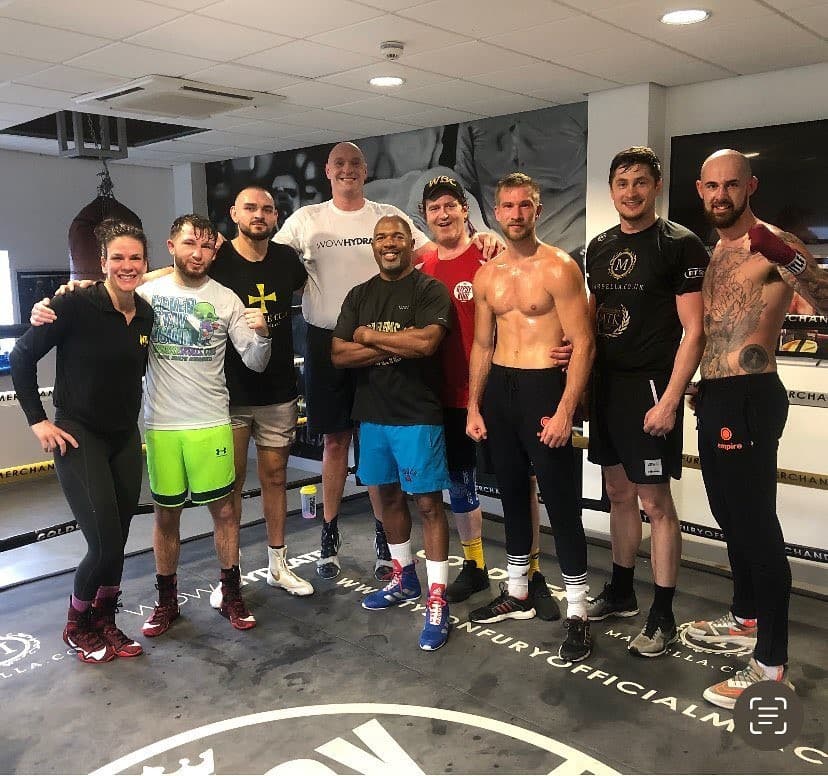 Tyson Fury and Sugarhill Steward Boxing Gym