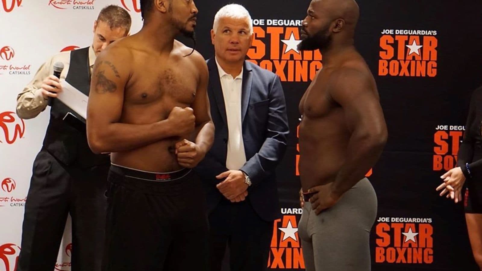 Carlos Takam vs Criag Lewis Weigh in
