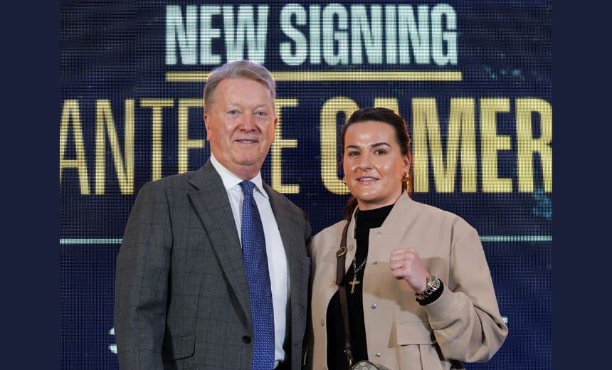Chantelle Cameron Signs Frank Warren