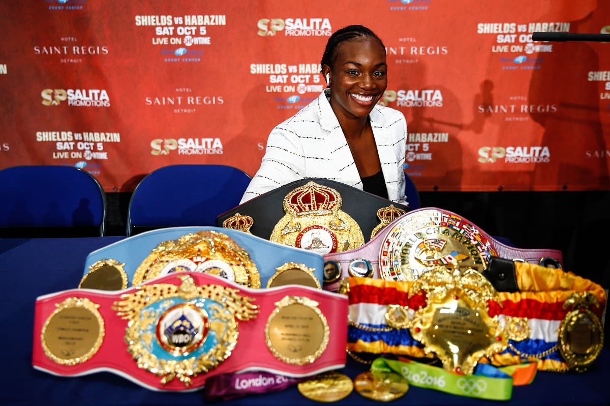 Claressa Shields Medals and Belts