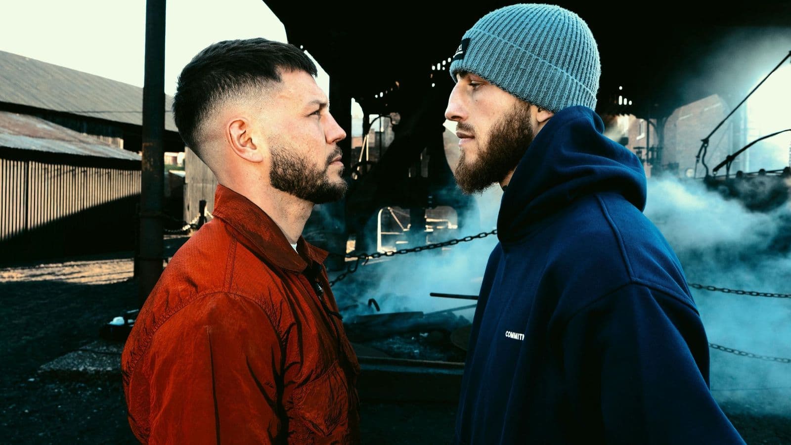 Conah Walker vs Sam Eggington Faceoff