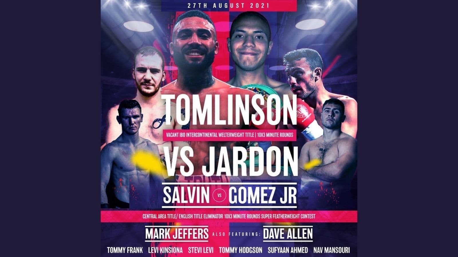 Anthony Tomlinson vs Jardon Fight Poster