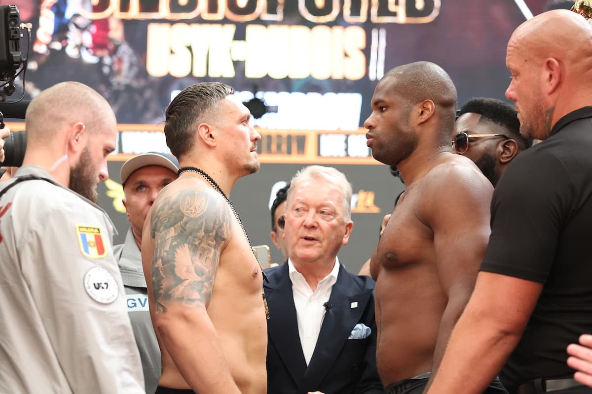 Oleksandr Usyk vs Daniel Dubois 2 Weighin